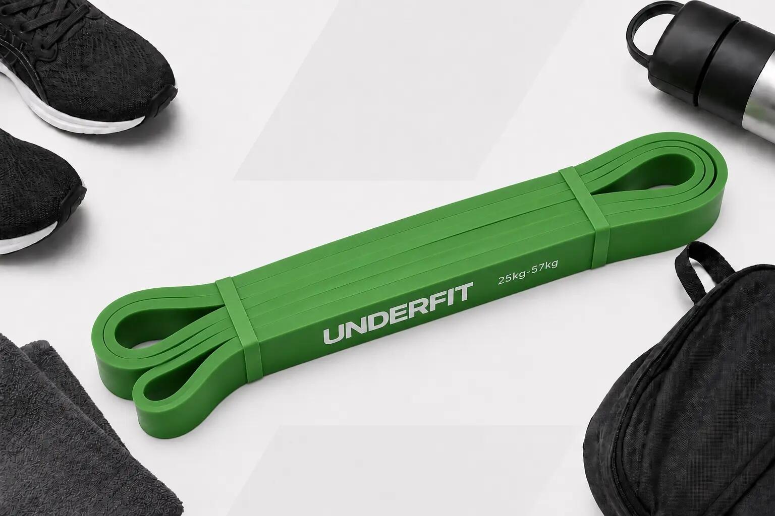 Guma do podciągania UNDERFIT Power Band Zielona 25-57 kg 7/7
