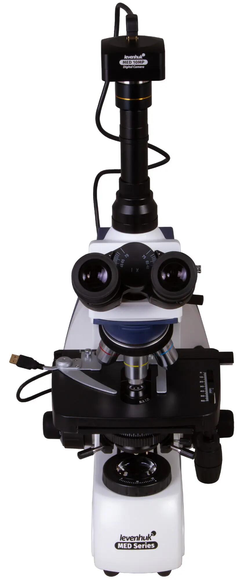 Microscopio trinoculare - MED D30T - semi‑plan acromatico 3/6