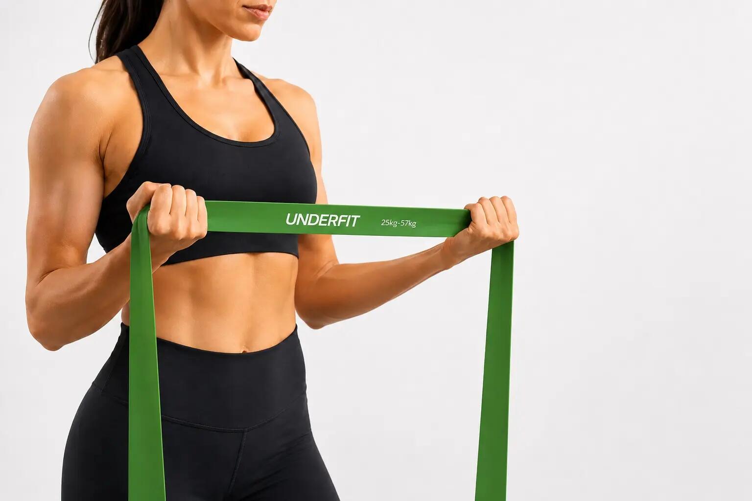 Guma do podciągania UNDERFIT Power Band Zielona 25-57 kg 6/7