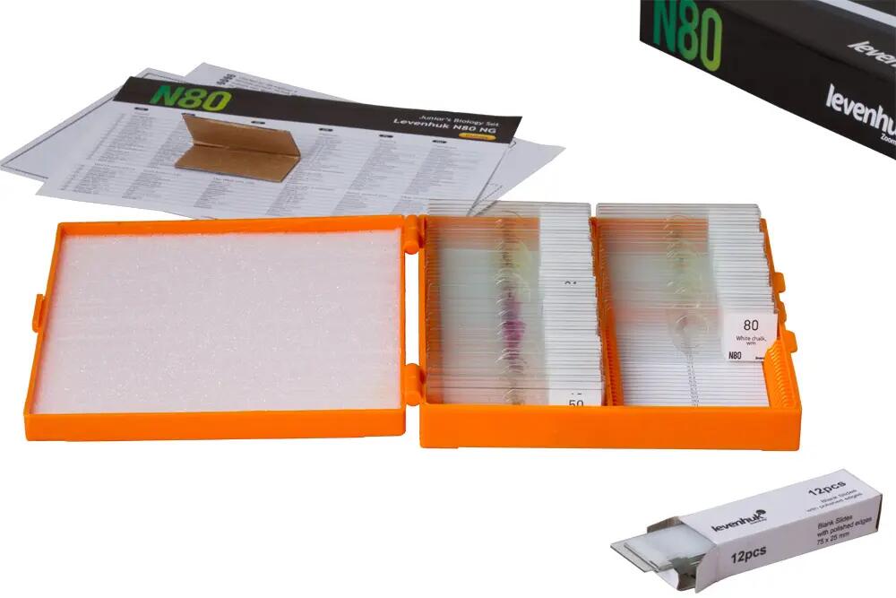 Juego de portaobjetos preparados Levenhuk N80 NG "Verlo todo" 3/6