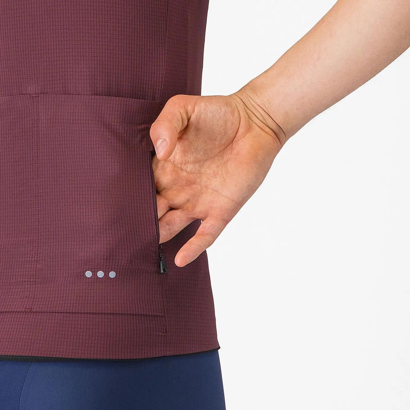 Maillot Manches Courtes Castelli Premio Evo Bordeaux 6/7