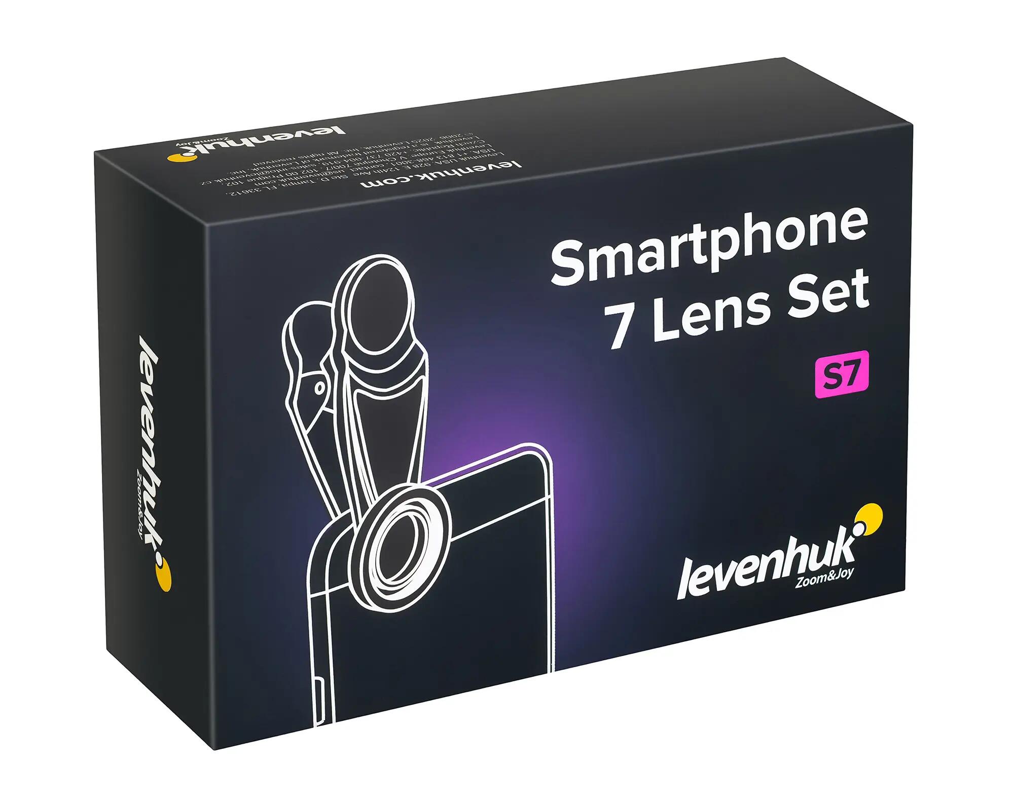 Kit de lentes y filtros creativos para smartphone Levenhuk Lens S7 - negro 6/6