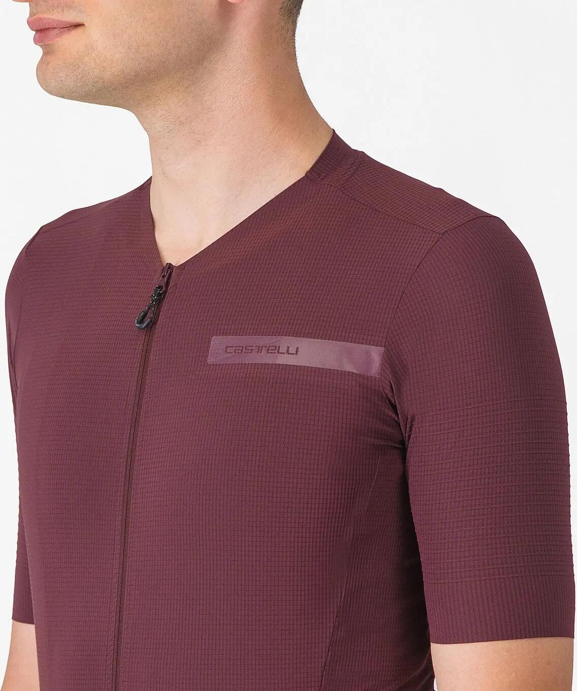 Maillot Manches Courtes Castelli Premio Evo Bordeaux 4/7