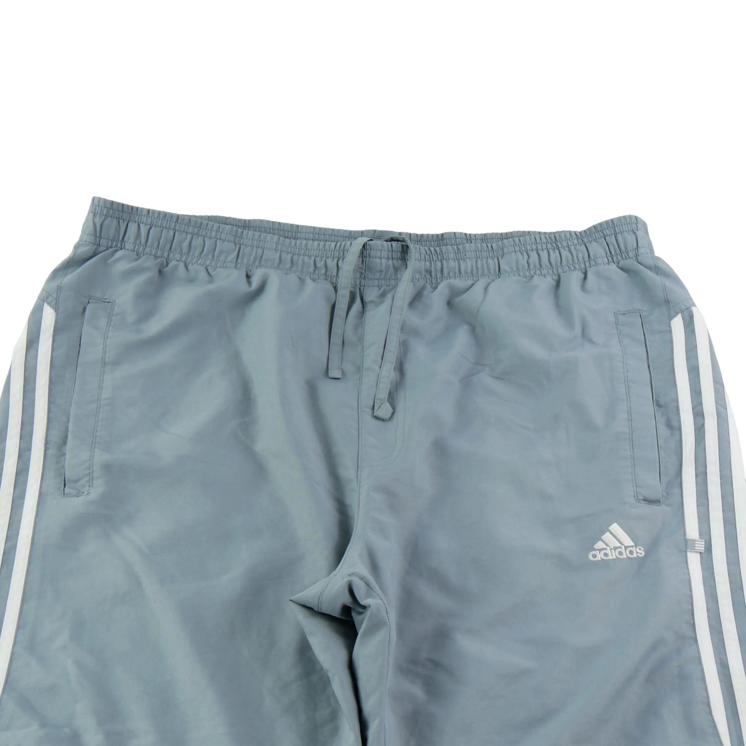 Tweedehands - Joggings voor heren Adidas met 3 witte strepen grijs - Als nieuw 3/6