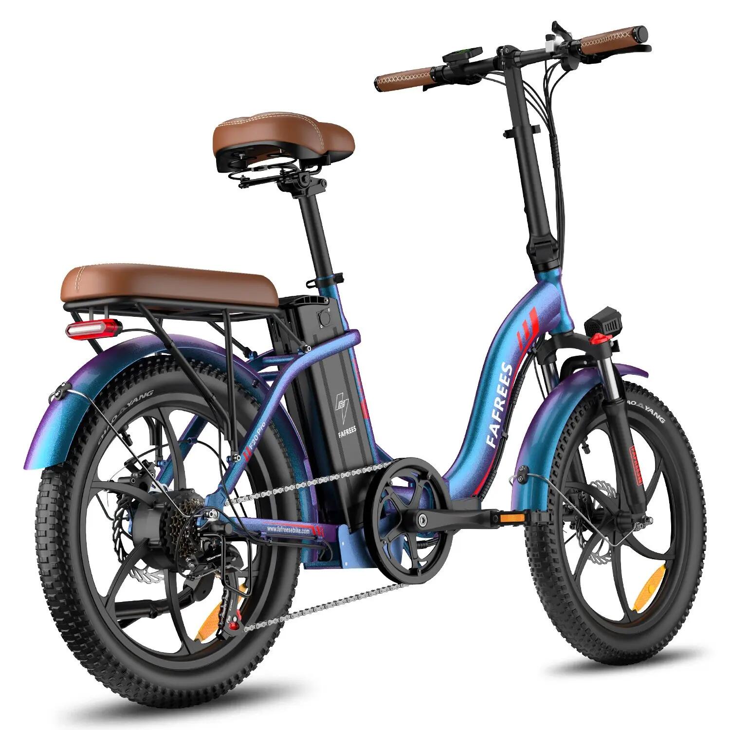 F20 Pro E-Bike Pieghevole Batteria da 20Ah, Pneumatici Fat da 20", 7 Velocità 4/7