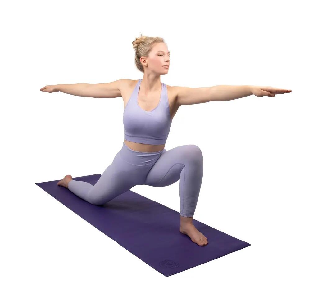Yogamat met mesh en antislip antraciet 3/3