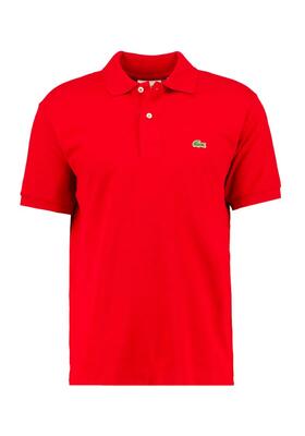 Polo lacoste klassiek rood heren piqué