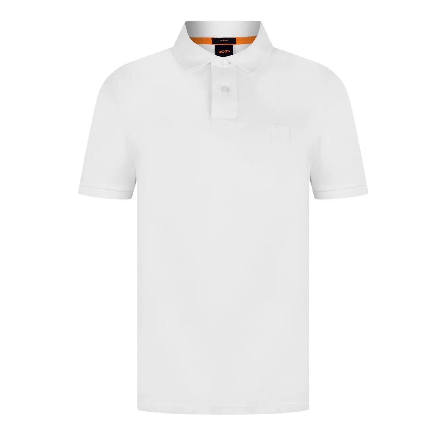 Poloshirt voor heren met Passenger Boxlogo (Wit) 2/4