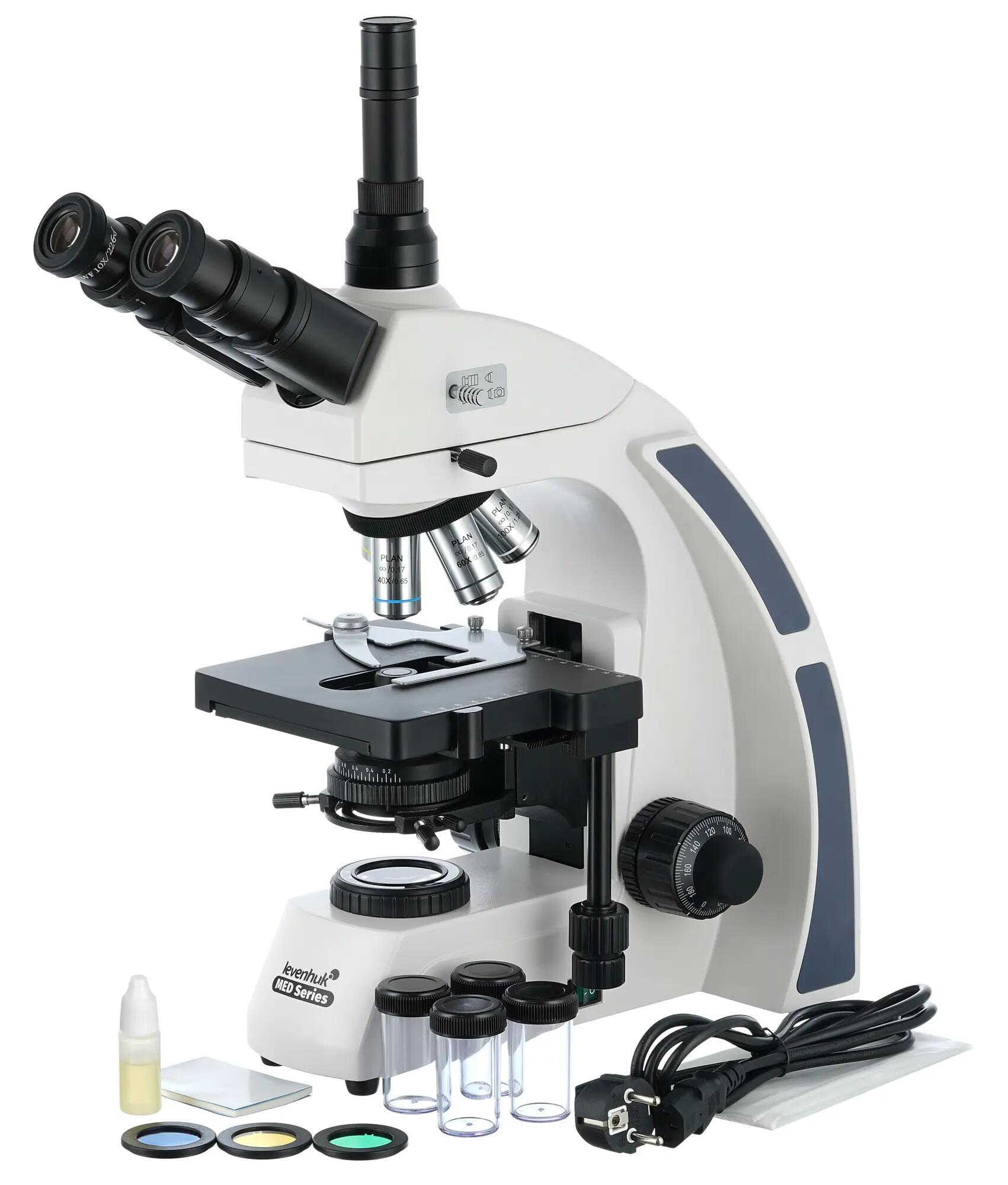 Microscopio trinoculare - Ricerca - Professionale - Levenhuk MED 40T - Nero 2/6