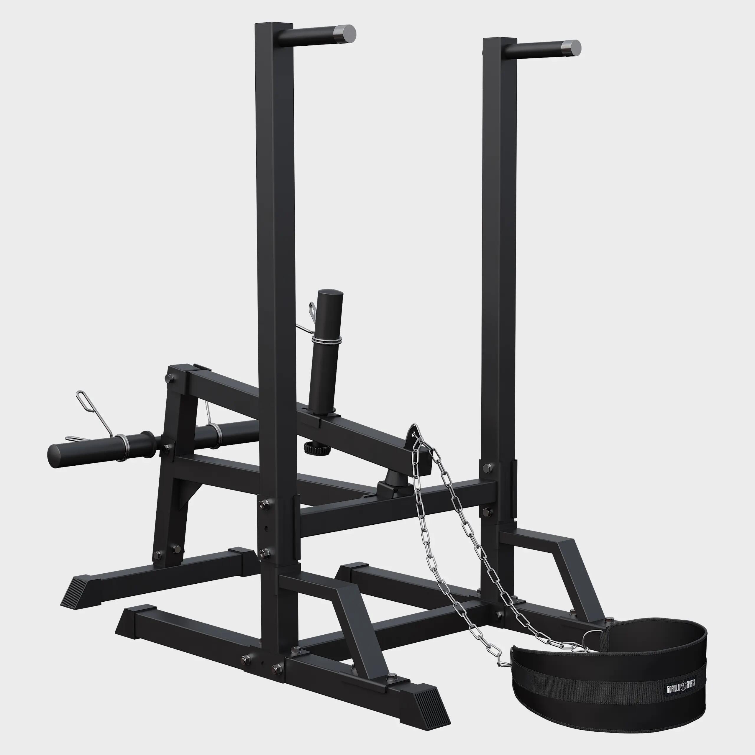 Station de dips à charge libre acier 200 kg – Musculation maison 6/10