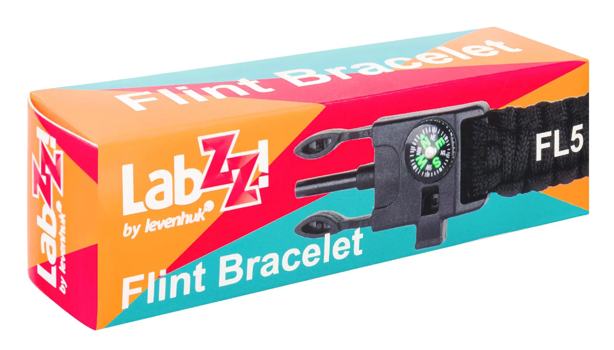 Pulsera de supervivencia 5 en 1 para senderismo - Levenhuk LabZZ FL5 - Negro 6/6