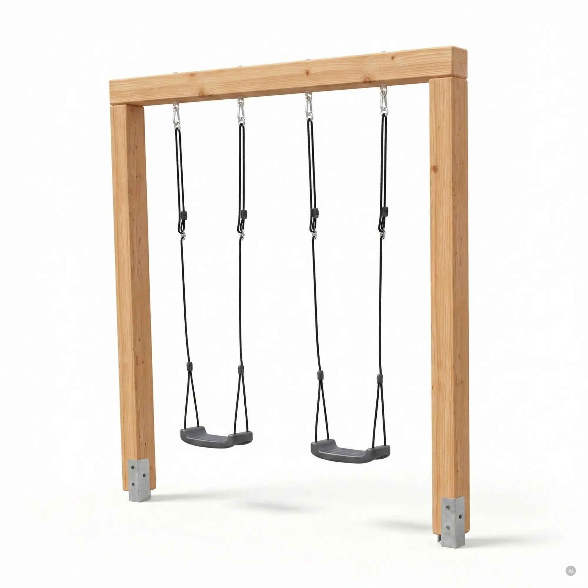 Linea Massiv 140 balançoire double en bois 1/6