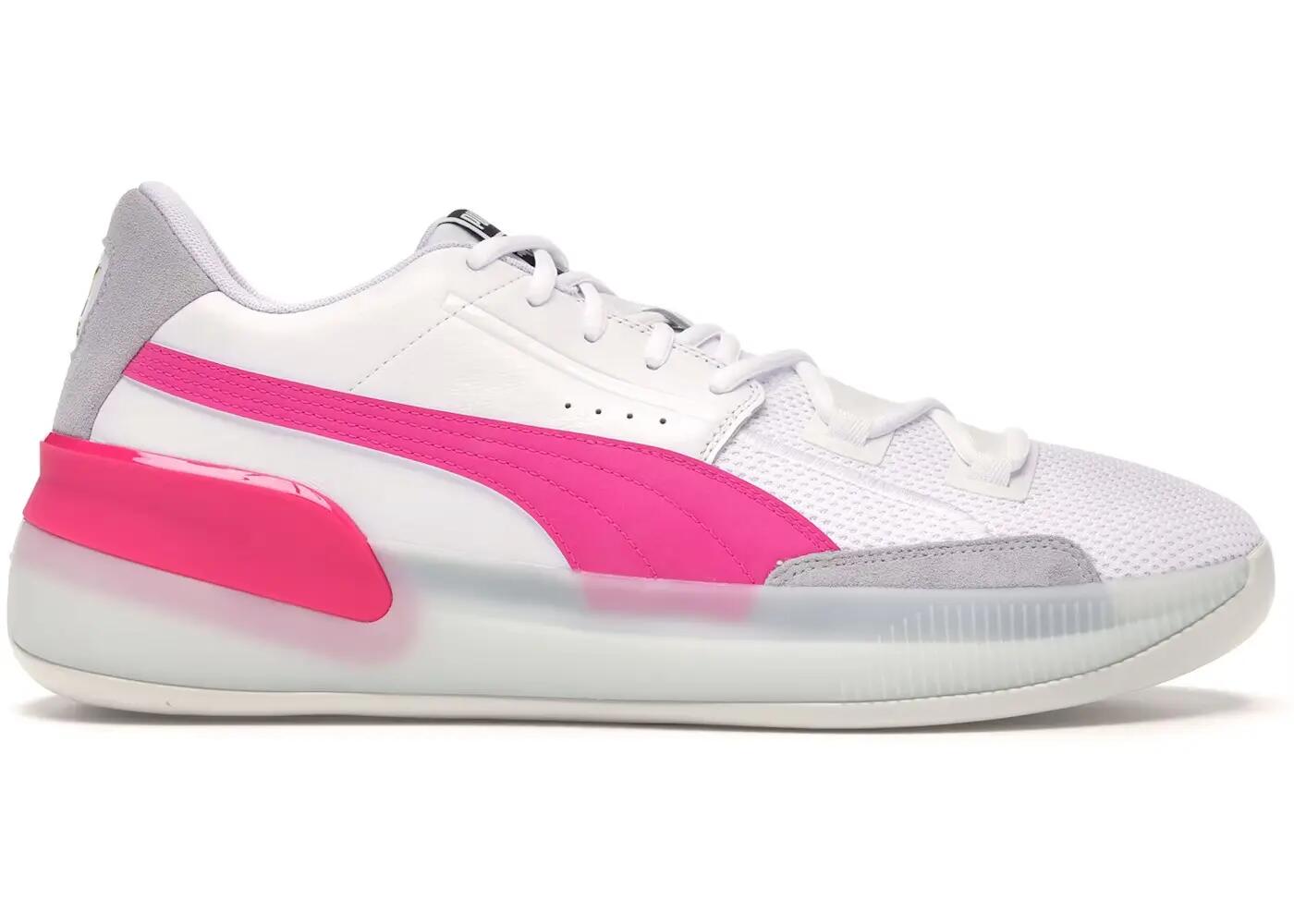 Puma Clyde Hardwood White Pink 1/3