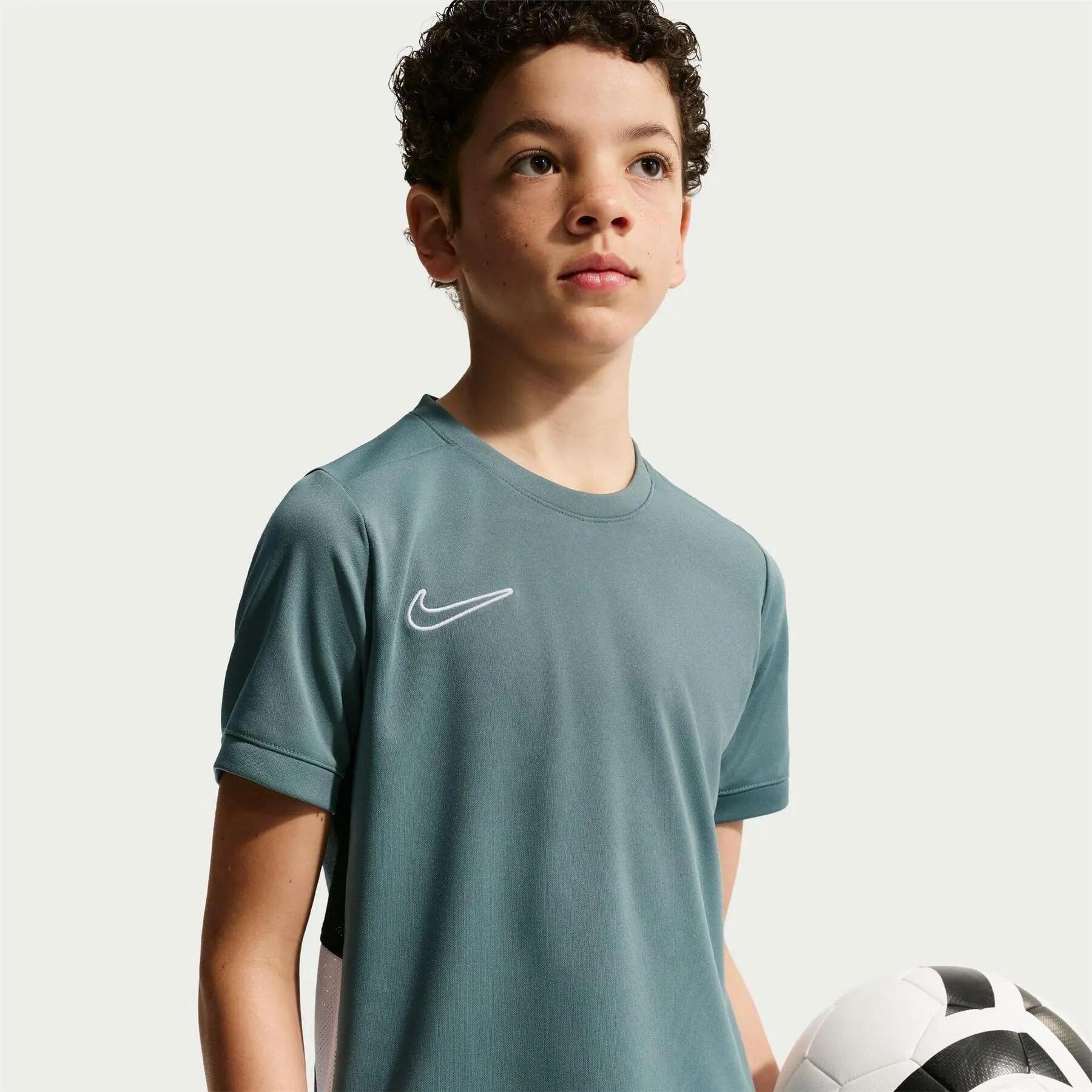 Haut Motif/style Swoosh ACADEMY Enfant (Ardoise / Blanc) 3/6