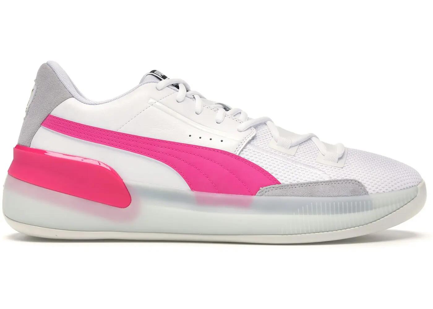 Puma Clyde Hardwood White Pink 2/3