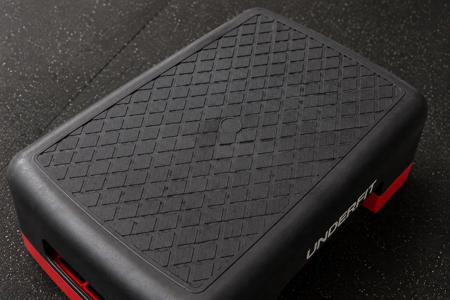 Step do ćwiczeń 3-stopniowy UNDERFIT MINI czarno-czerwony 8/8