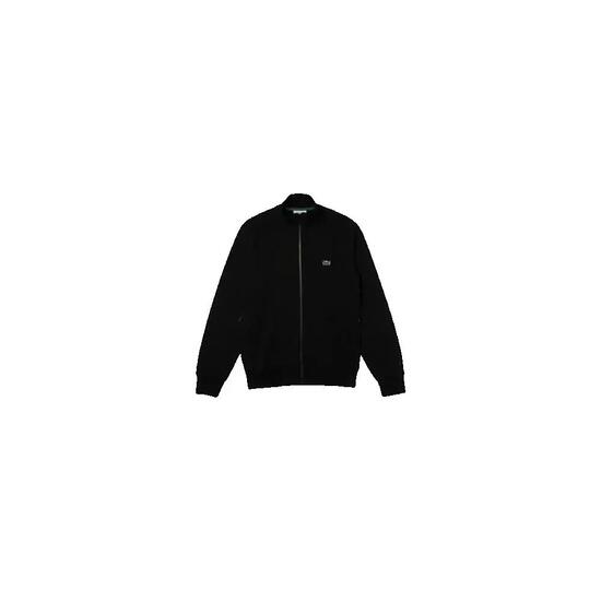 Sweatshirt zippé Lacoste noir, coupe regular fit