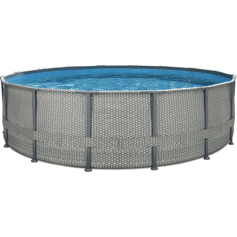 Piscine tubulaire Elite liner imprimé - Ø 4.88 x 1.22 m - avec filtration