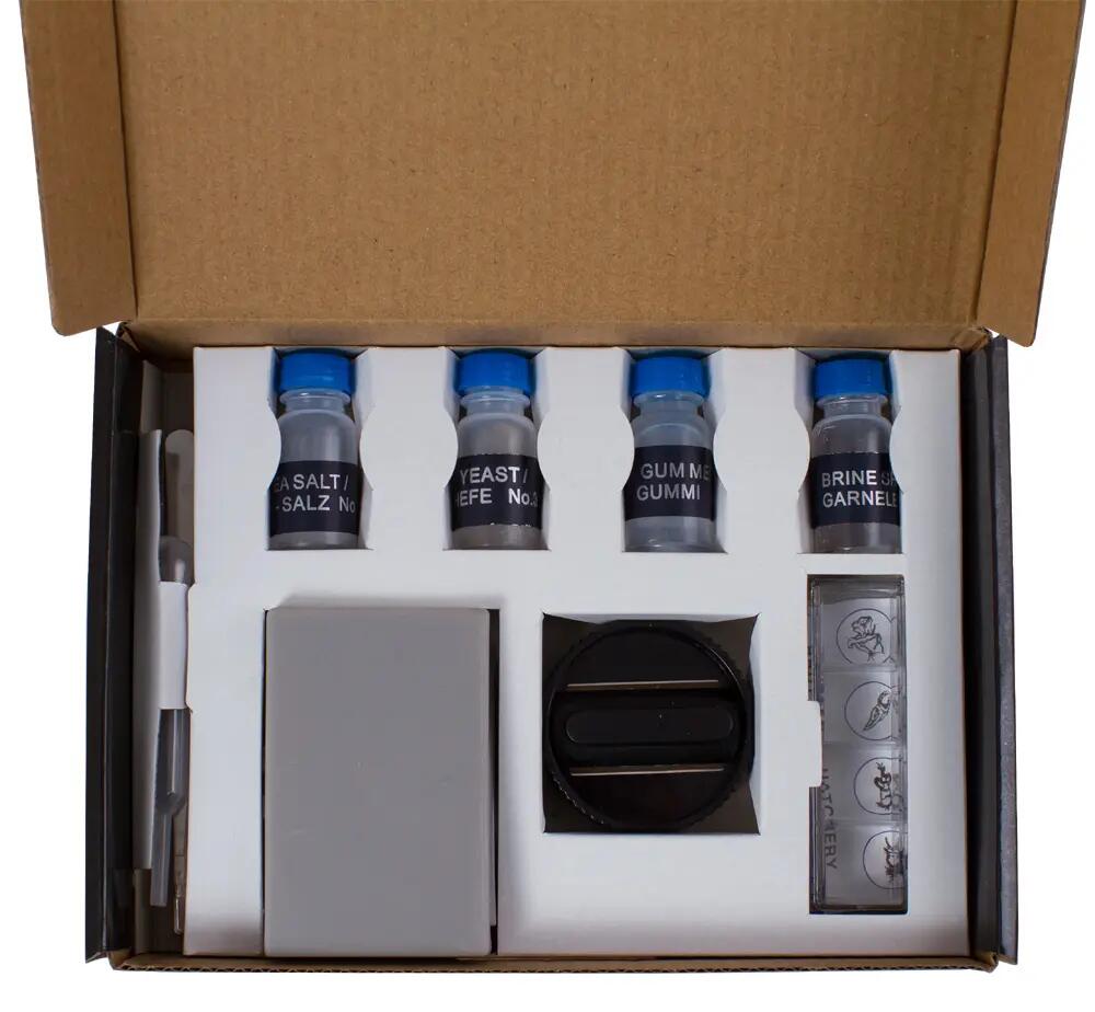 Kit di esperimenti - Scienza - Preparazione vetrini - Levenhuk K50 - Nero 3/6