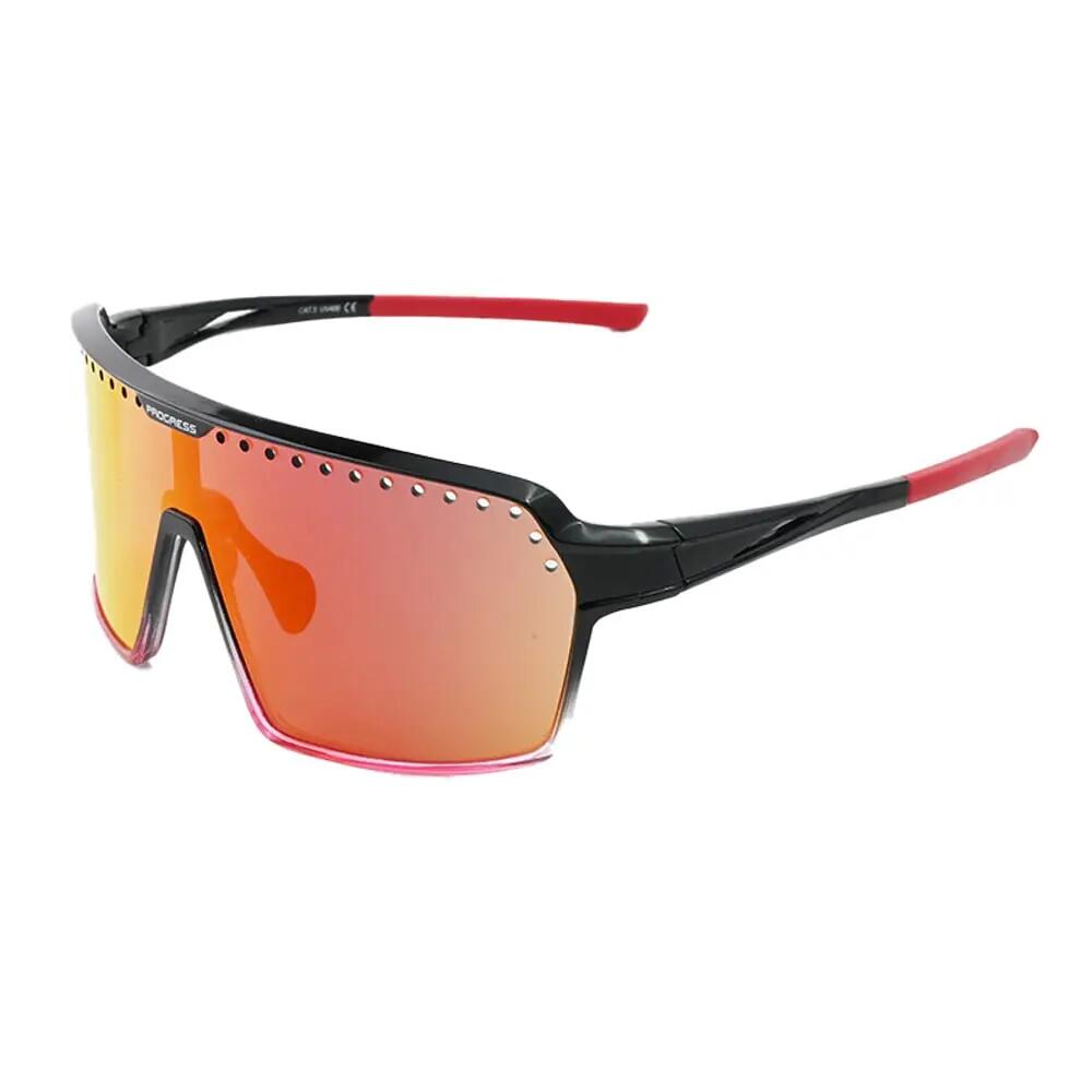 PROGRESS SPORTSWEAR Sportovní sluneční brýle ENDURO RED-R BLK/RED