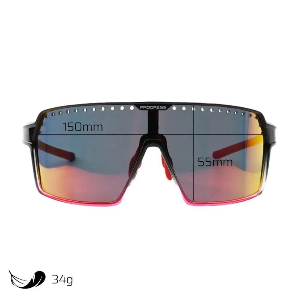 Sportovní sluneční brýle ENDURO RED-R BLK/RED 4/5