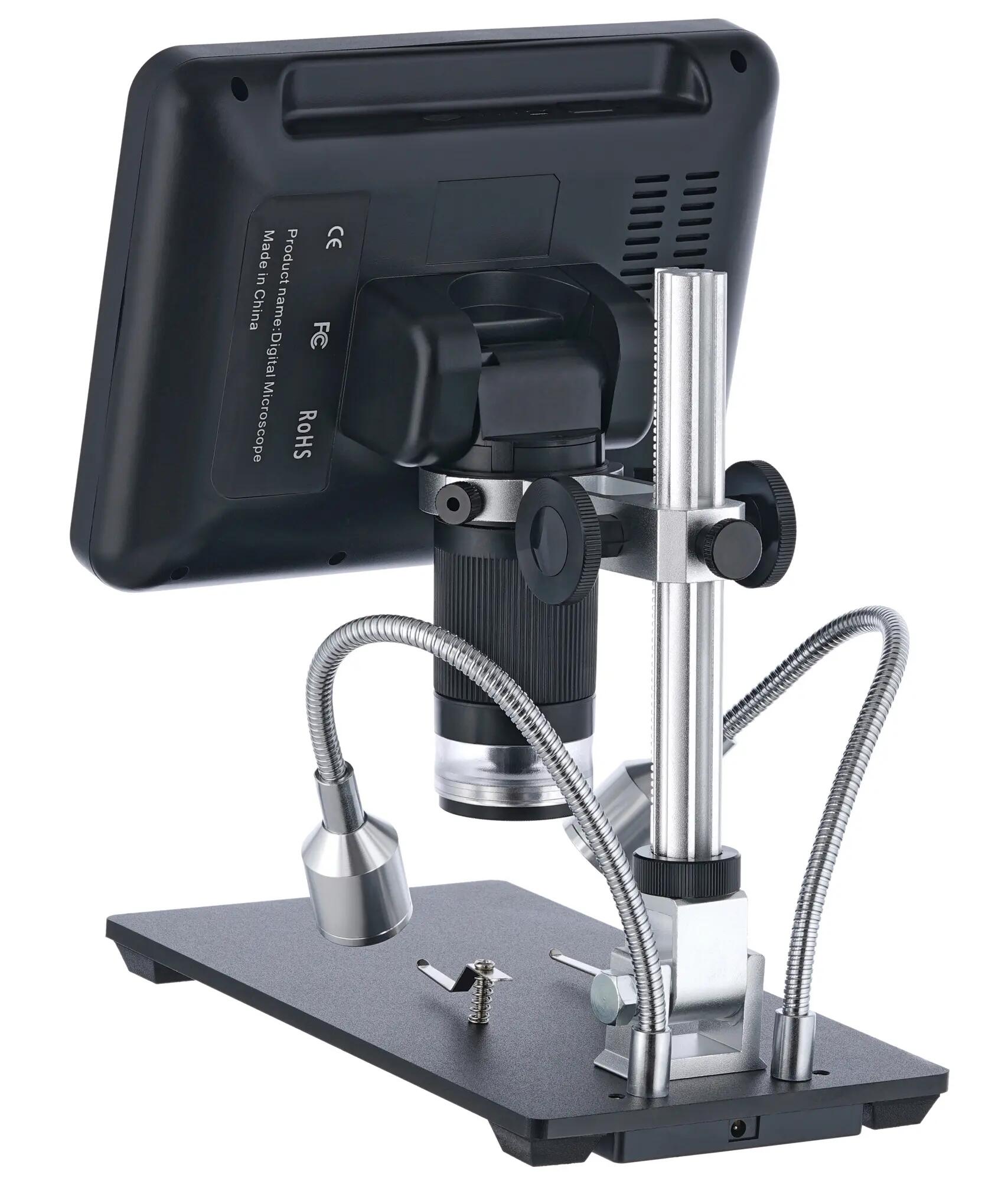 Microscope numérique d'inspection - télécommandé, 7'' LCD, 3–200× - noir 5/6