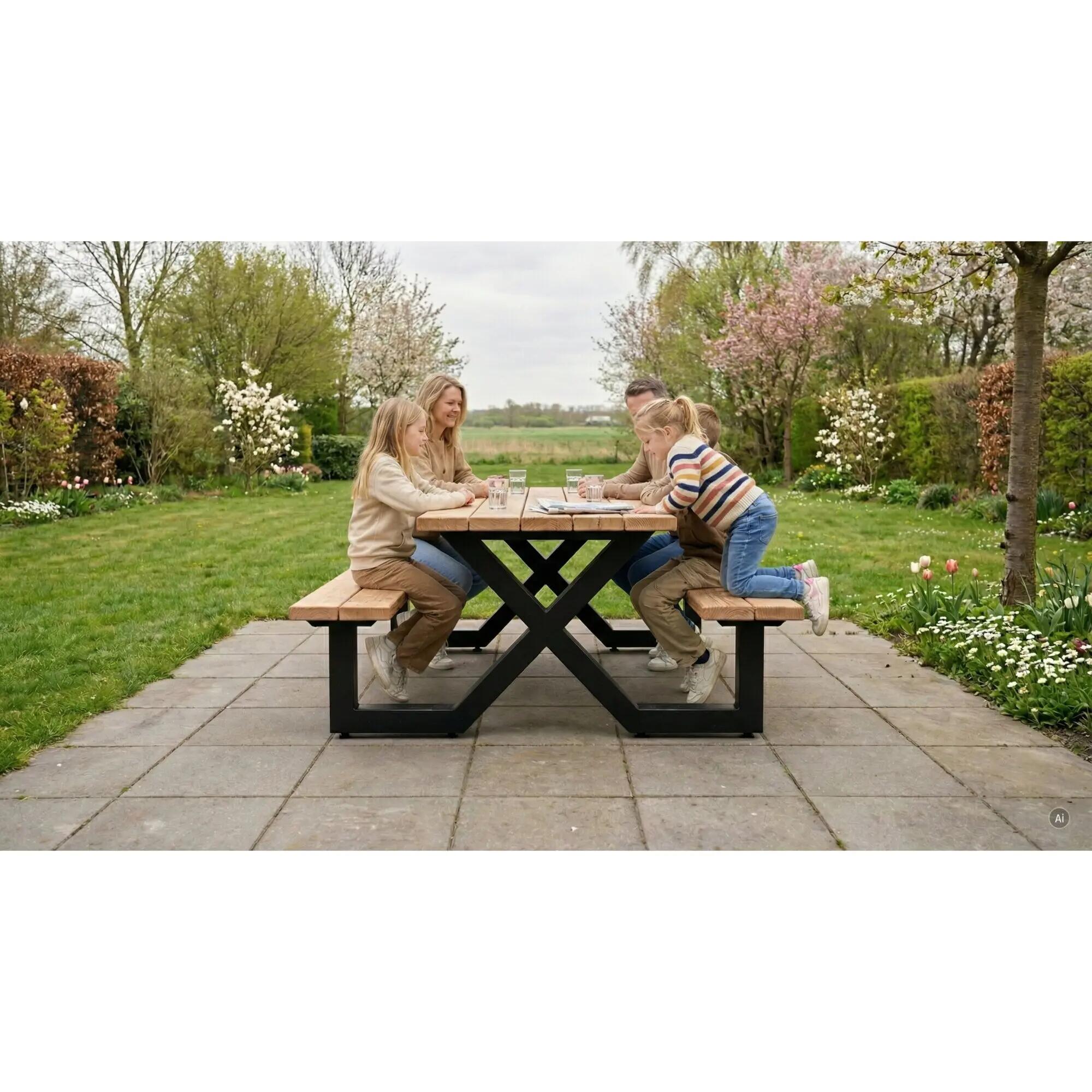 Picknicktisch X-200 - 6 Personen - 200cm 5/7