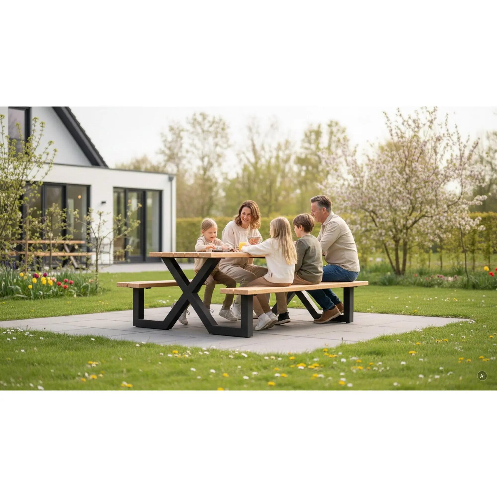Picknicktisch X-200 - 6 Personen - 200cm 4/7