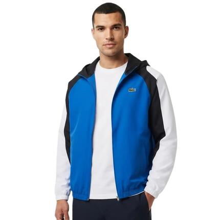 Herren Lacoste Sport Tennisjacke mit Kapuze Blau