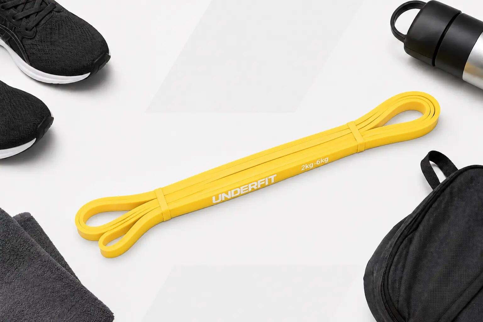 Guma do podciągania UNDERFIT Power Band Żółta 2-6 kg 7/7