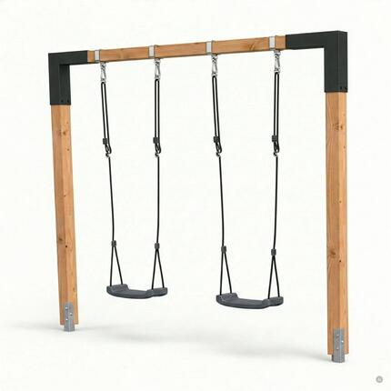 Linea 85 balançoire double en bois