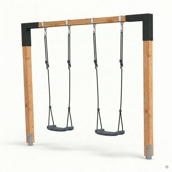 Linea 85 balançoire double en bois