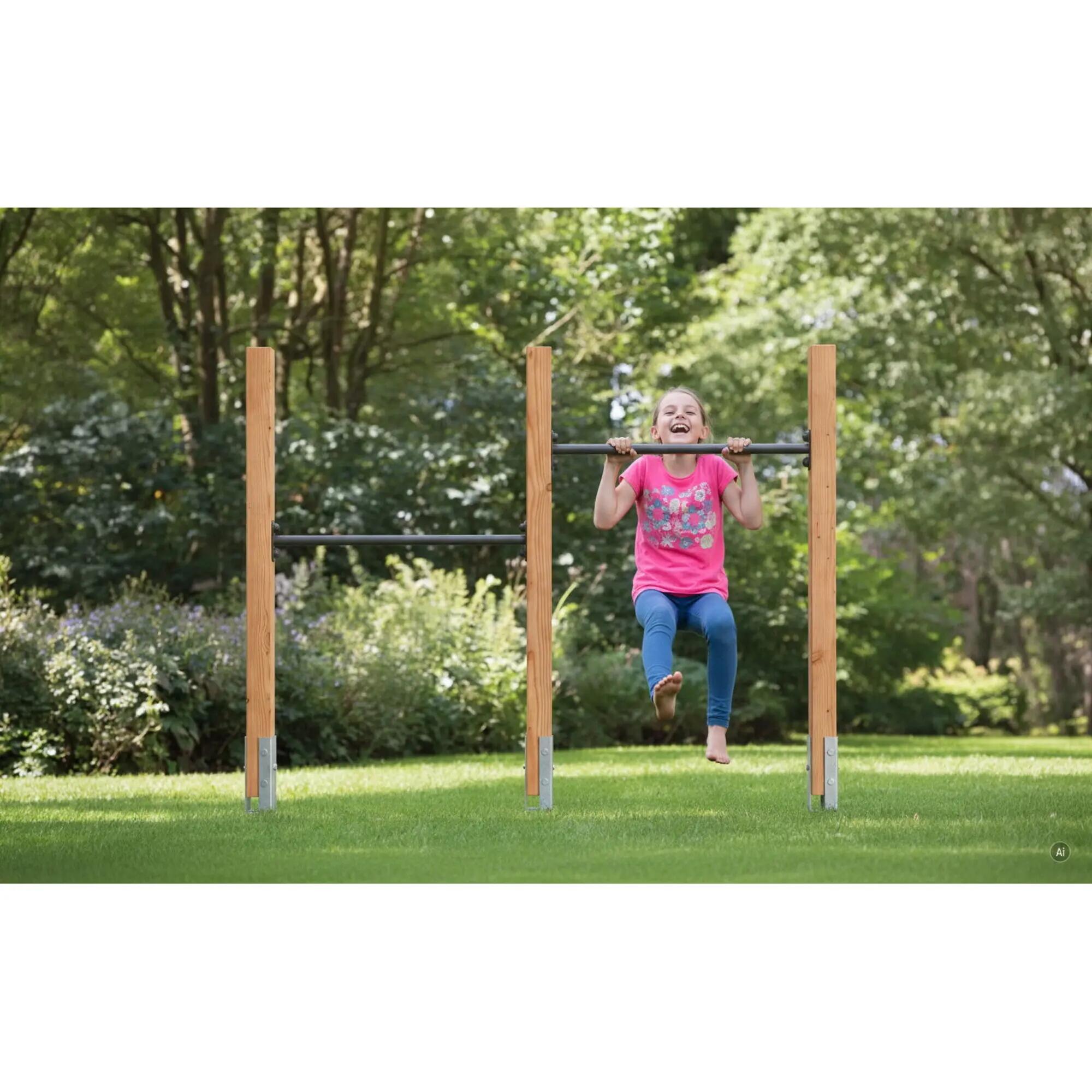 Linea Robust 110 barre fixe double en bois 3/3