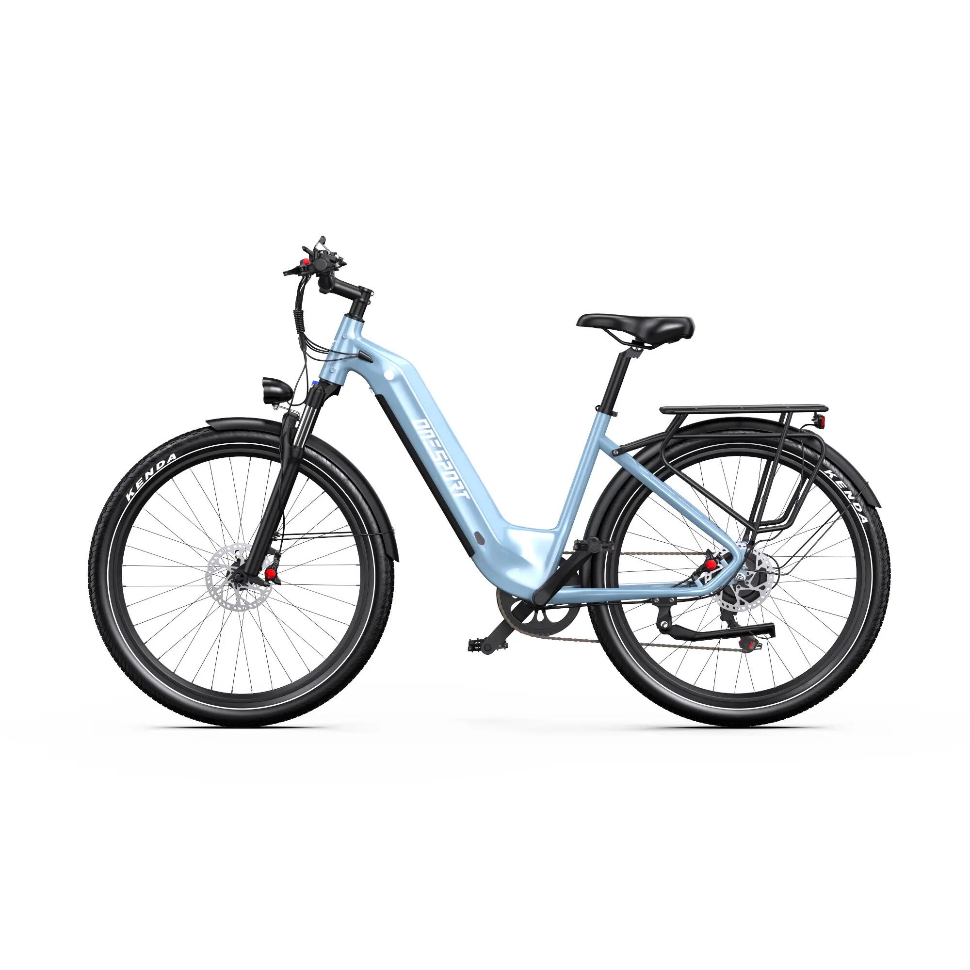 Bicicleta elétrica urbana ONESPORT WT05, bateria 36V 18,2Ah pneus 27,5 polegadas 3/11