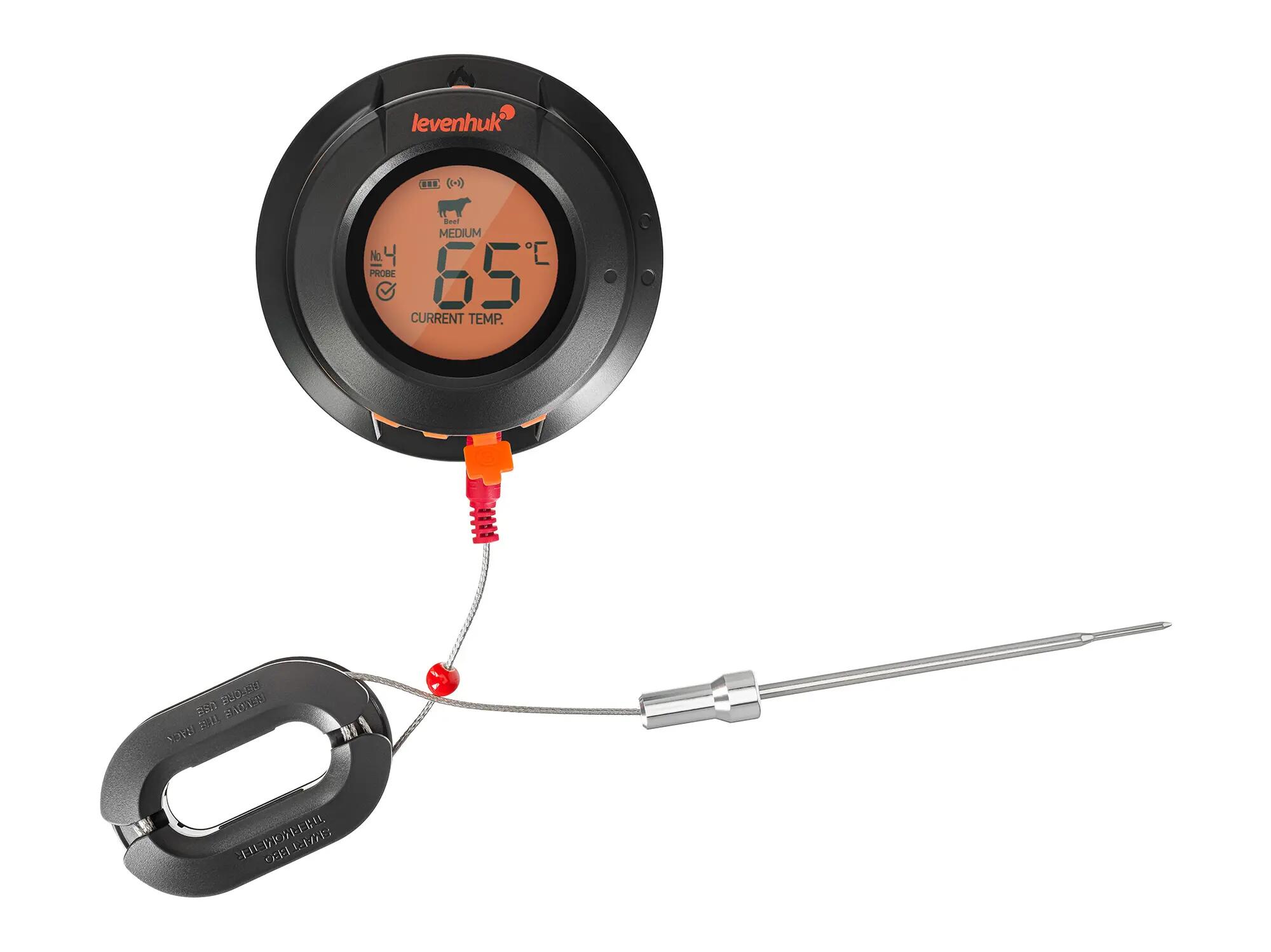Termometro barbecue Bluetooth, 2 sonde - Wezzer Grill BT40 4/6