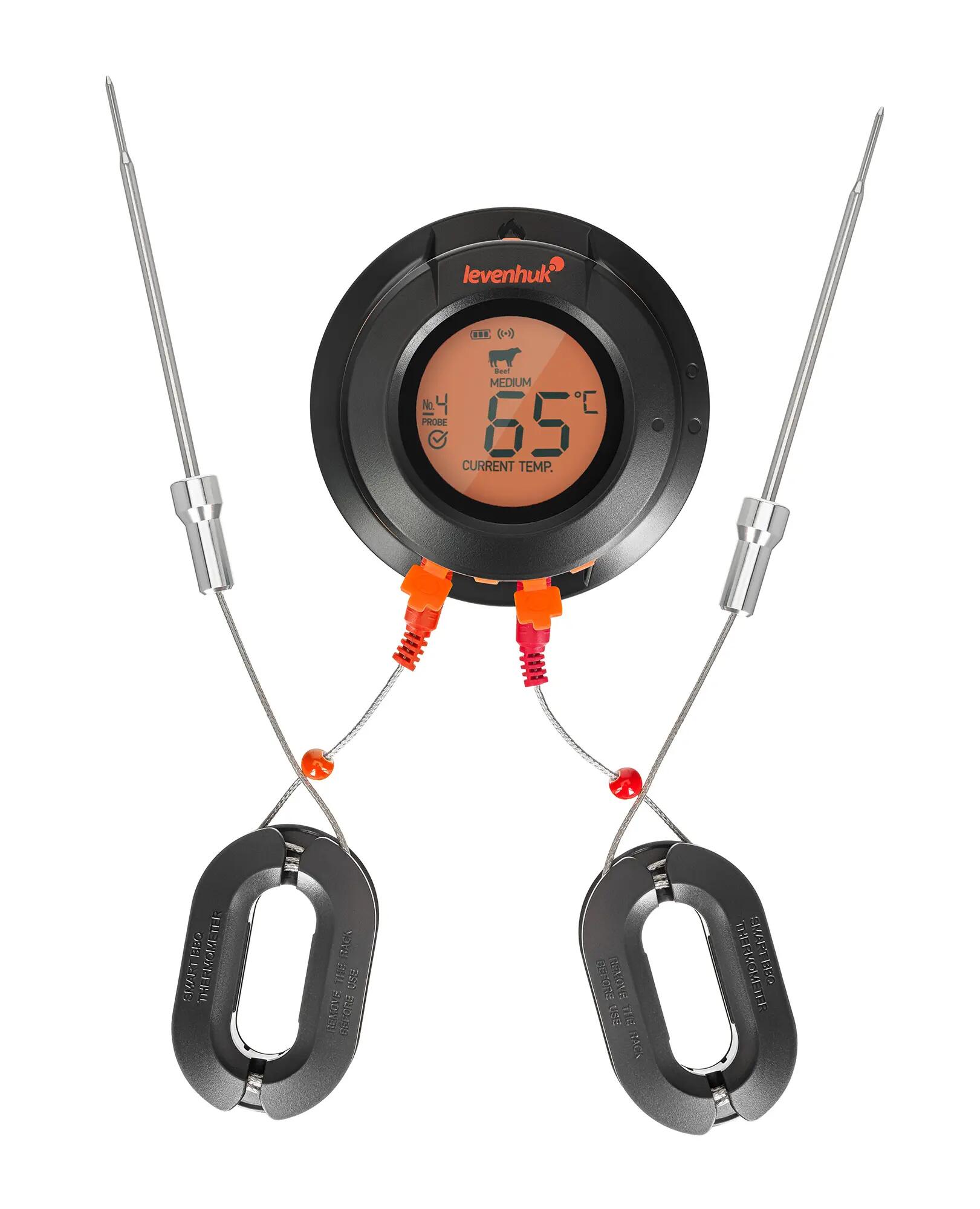 Termometro barbecue Bluetooth, 2 sonde - Wezzer Grill BT40 3/6