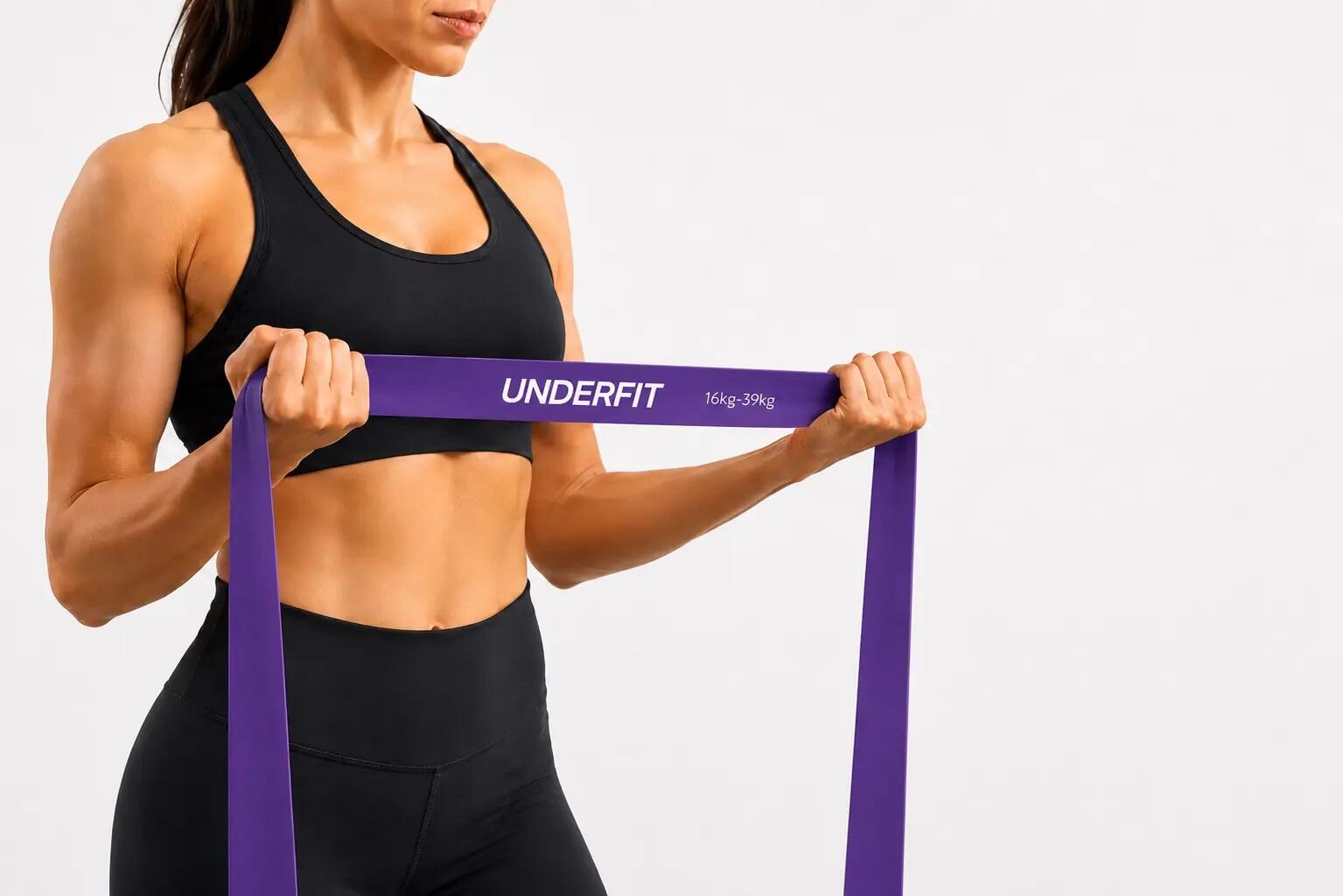 Guma do podciągania UNDERFIT Power Band Fioletowa 16-39 kg 6/7