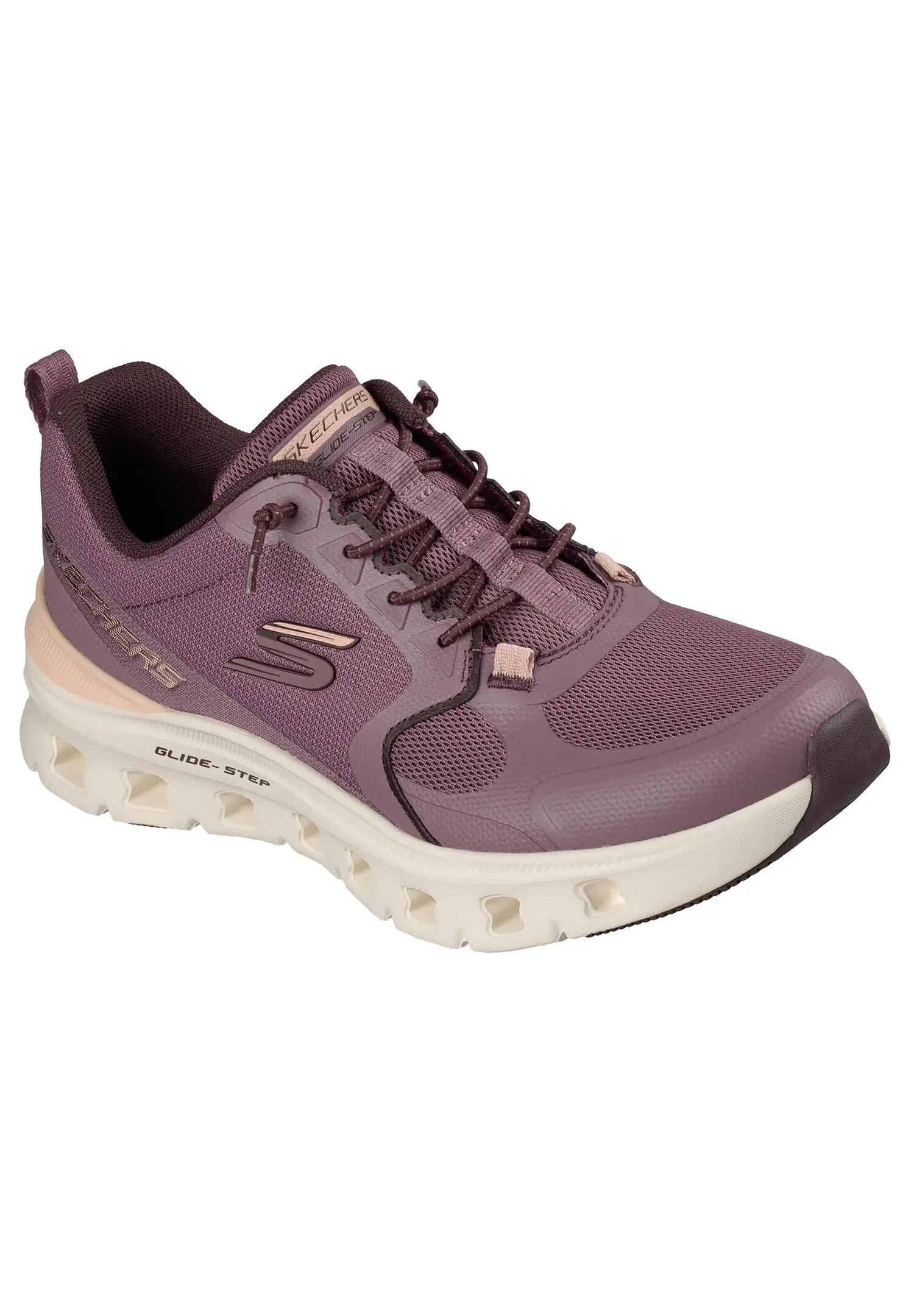Skechers Damen Glide Step Pro Cool Drift Slip Ins Sneaker Plum 3/4