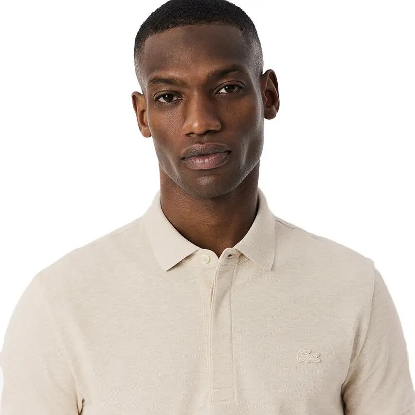 Heren Paris Edition Polo Shirt Katoenpique Beige II 4/7