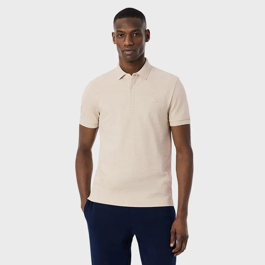 Heren Paris Edition Polo Shirt Katoenpique Beige II 2/7