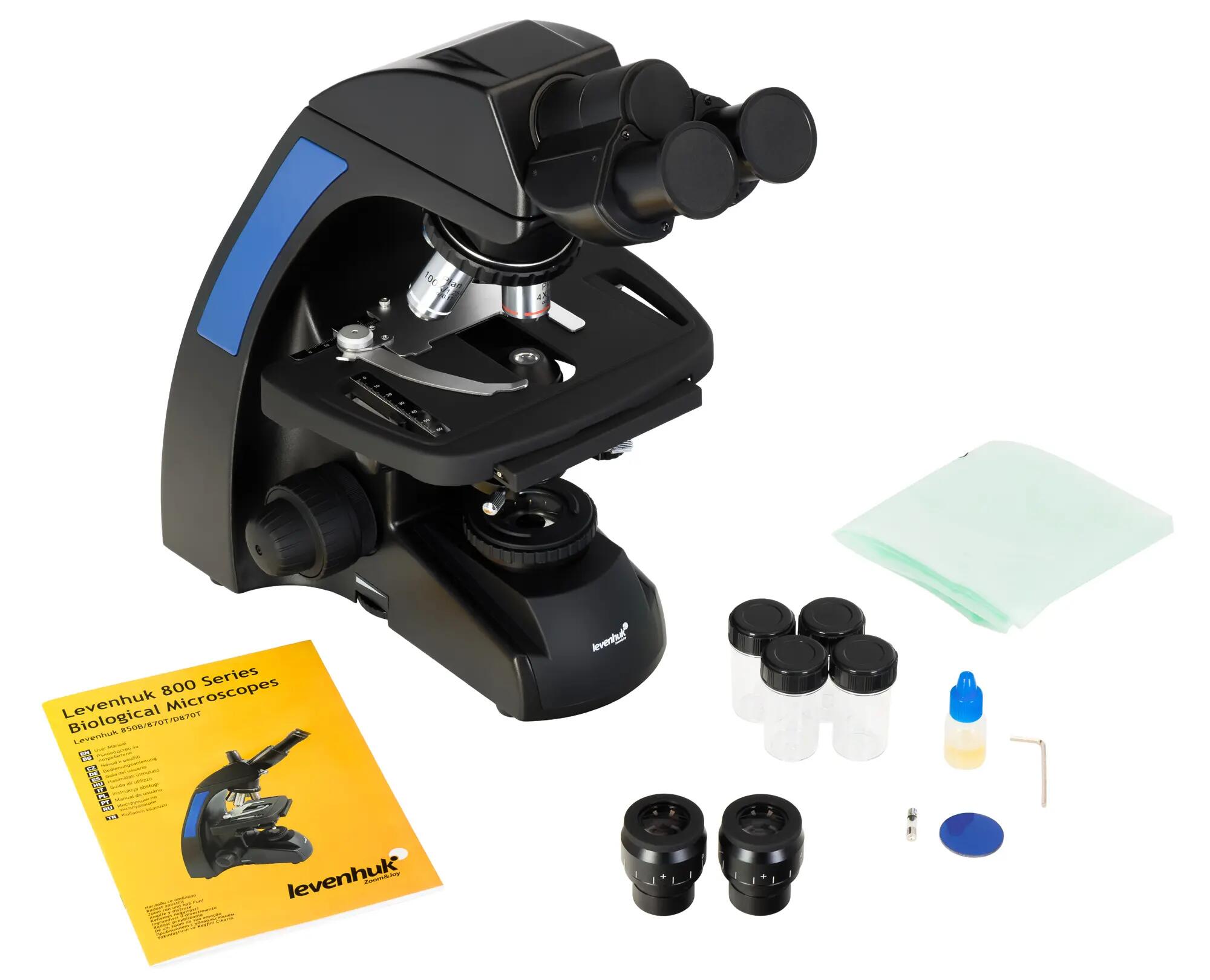 Microscopio biologico binoculare - 40–1000× - LEVENHUK 850B - nero 2/6