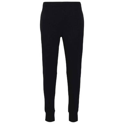 Heren sweatbroek met geborduurd logo (zwart)