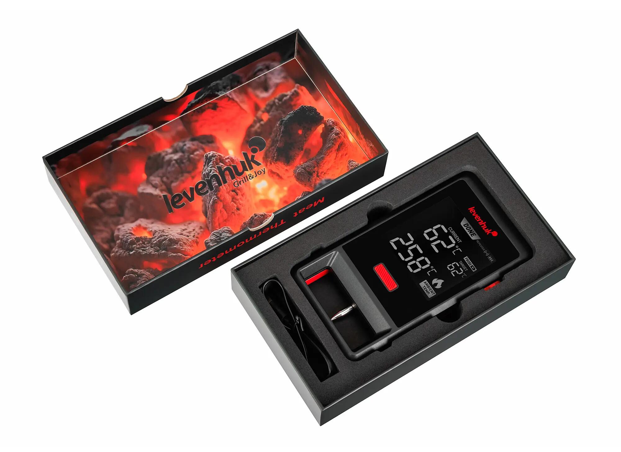 Termometro per carne wireless - Controllo via app - Modello BT30 - Nero 2/6