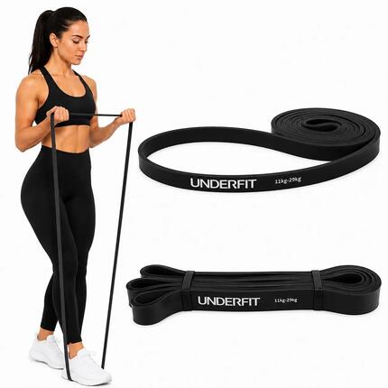 Guma do podciągania UNDERFIT Power Band Czarna 11-29 kg
