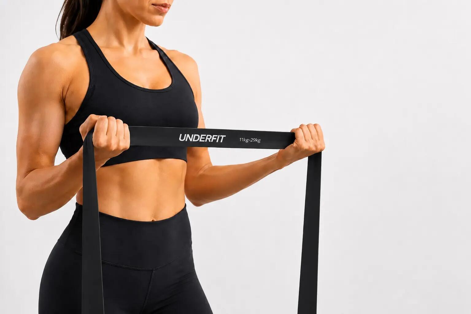 Guma do podciągania UNDERFIT Power Band Czarna 11-29 kg 6/7