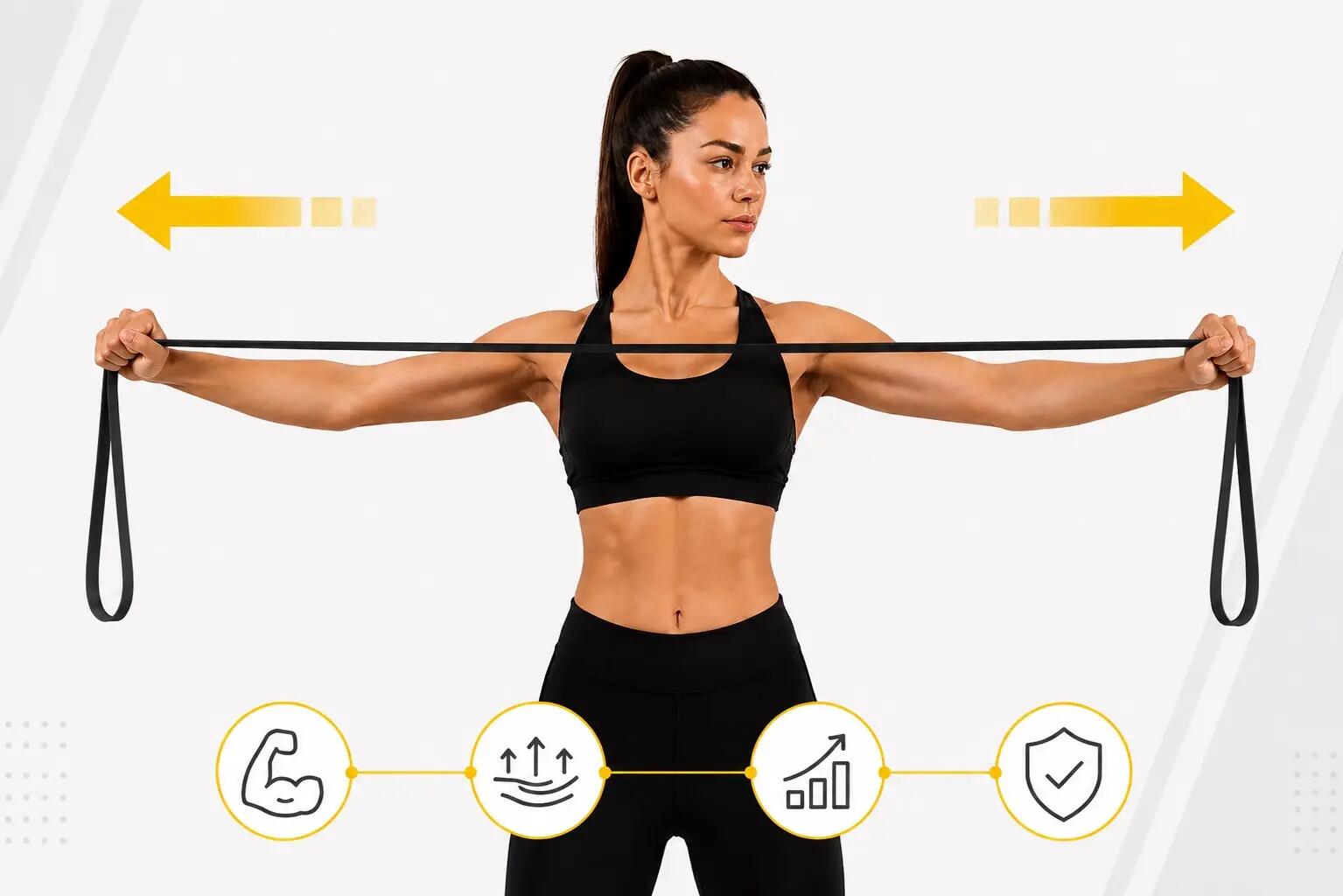 Guma do podciągania UNDERFIT Power Band Czarna 11-29 kg 4/7