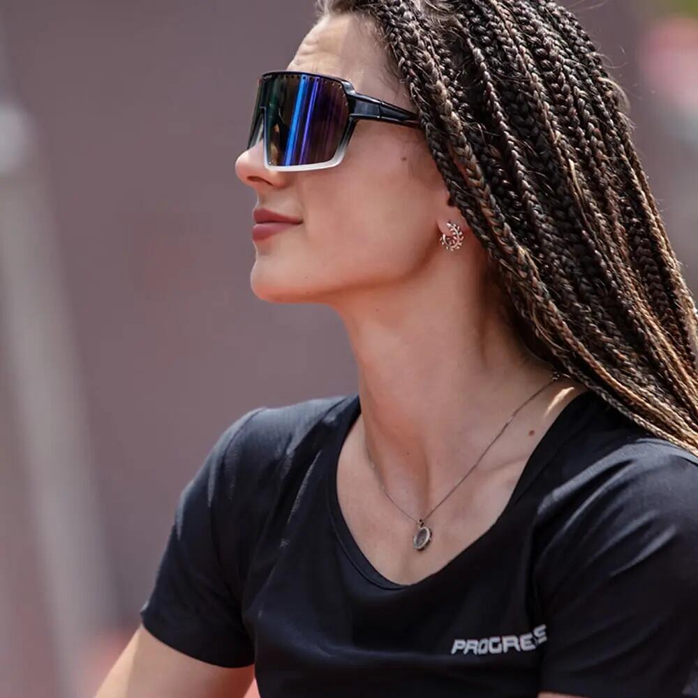 Sportovní sluneční brýle ENDURO GRN-R BLK/WHT 6/7