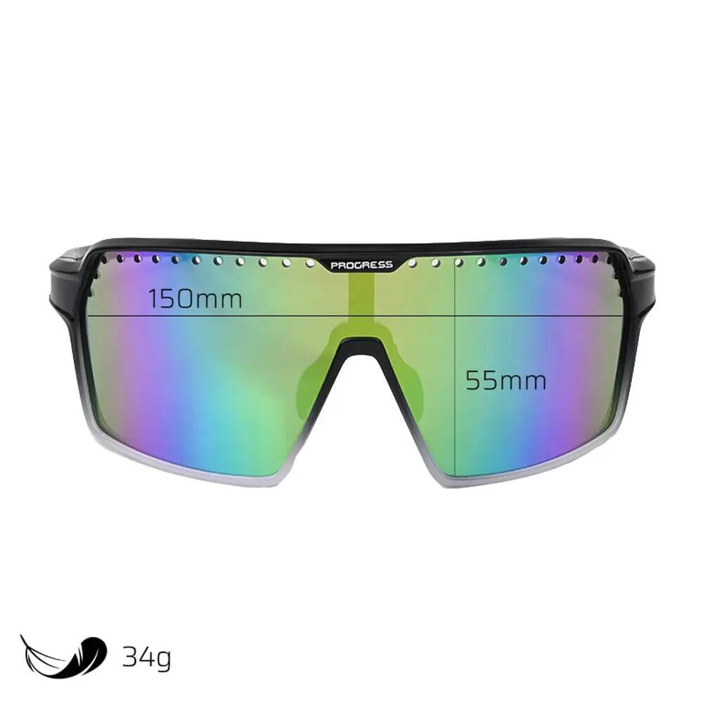 Sportovní sluneční brýle ENDURO GRN-R BLK/WHT 4/7