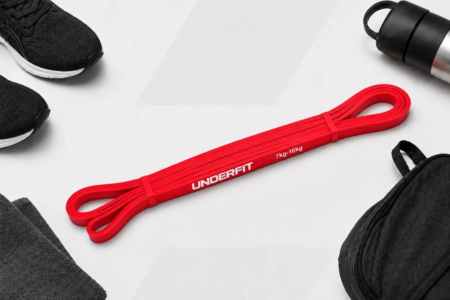 Guma do podciągania UNDERFIT Power Band Czerwona 7-16 kg 7/7