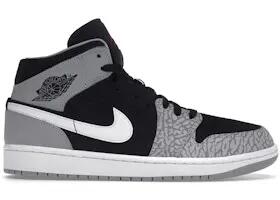 Zapatillas - Baloncesto - Jordan 1 Mid - Negro/Blanco/Rojo 2/3